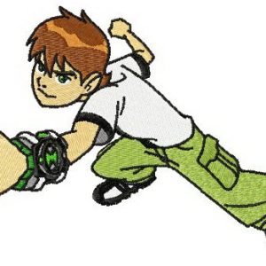 Ben 10 attacks embroidery design