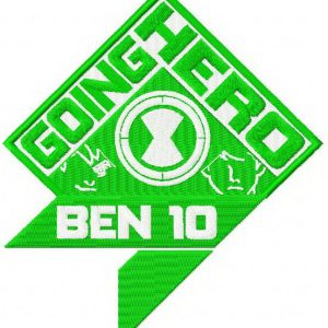 Ben 10 Going hero embroidery design