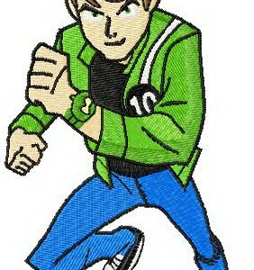 Ben 10 teen embroidery design