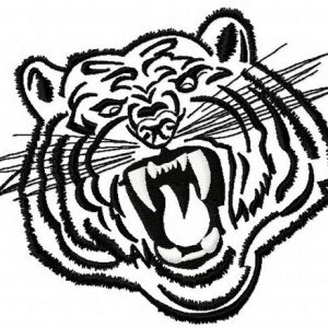Bengal tiger 5 embroidery design