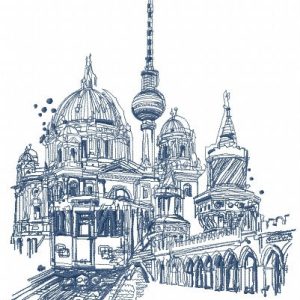Berlin 2 embroidery design