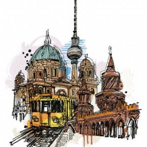 Berlin embroidery design