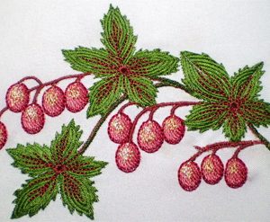 Berries  embroidery design