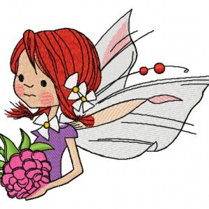Berry fairy 3 embroidery design