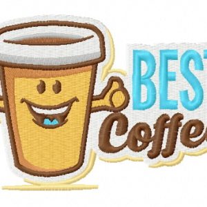 Best coffee embroidery design