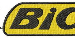 BiC logo embroidery design