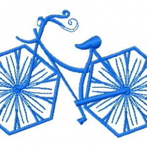 Bicycle 3 embroidery design