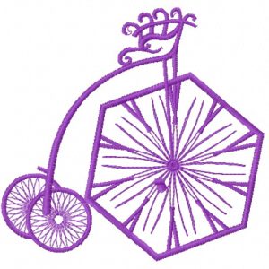 Bicycle 4 embroidery design