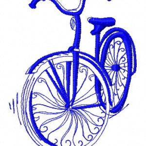 Bicycle 5 embroidery design