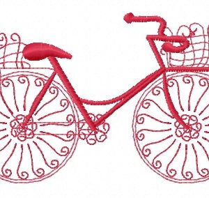 Bicycle 6 embroidery design