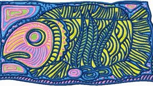 Big Fish embroidery design