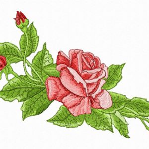 Mega Rose  embroidery design