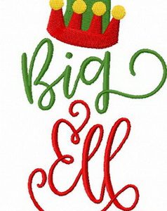 Big elf embroidery design