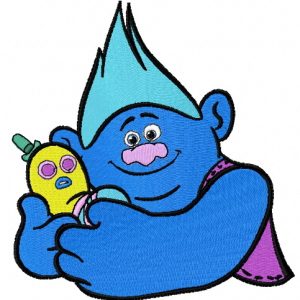 Biggie and Mr. Dinkles 2 embroidery design