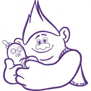 Biggie and Mr. Dinkles 3 embroidery design