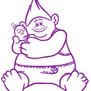 Biggie and Mr. Dinkles 4 embroidery design