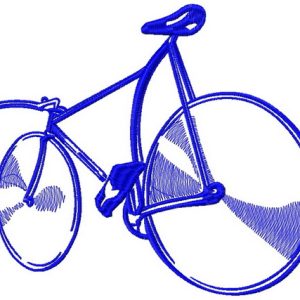Bike embroidery design