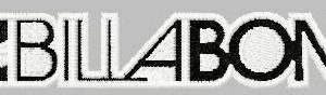 Billabong logo embroidery design