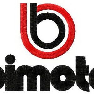 Bimota logo embroidery design