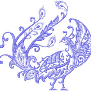 Bird of Happiness embroidery design
