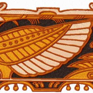 Bird guard embroidery design