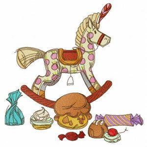 Birthday presents embroidery design