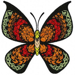 Black beauty embroidery design