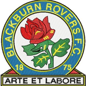 Blackburn Rovers logo embroidery design