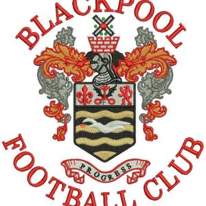 Blackpool football club logo embroidery design