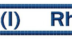 Blood type 2 embroidery design