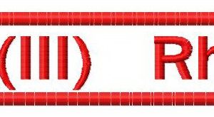 Blood type 4 embroidery design
