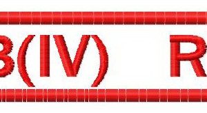 Blood type 8 embroidery design