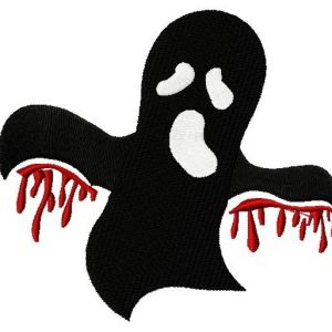 Bloody ghost embroidery design