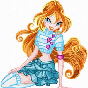 Bloom  embroidery design