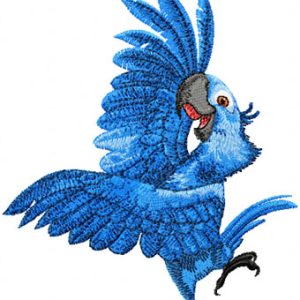 Blu  embroidery design