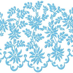Blue decoration 1 embroidery design