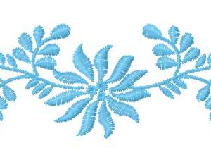 Blue decoration 2 embroidery design