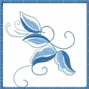 Blue decoration 12 embroidery design