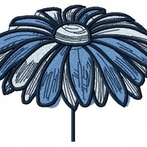 Blue meadow 2 embroidery design