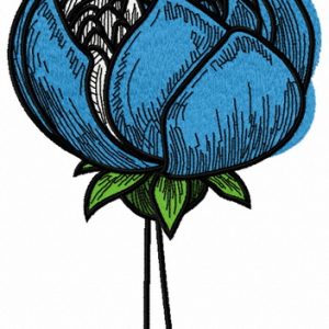 Blue meadow 3 embroidery design
