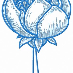 Blue meadow 4 embroidery design
