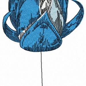 Blue meadow 7 embroidery design