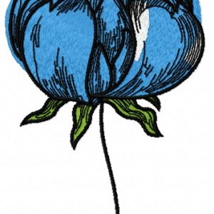 Blue meadow 8 embroidery design