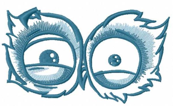 Owl eyes 5 embroidery design