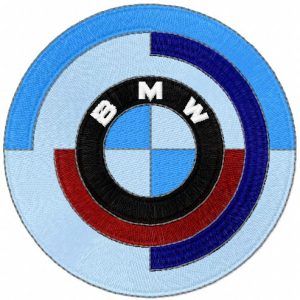 Auto classic logo embroidery design