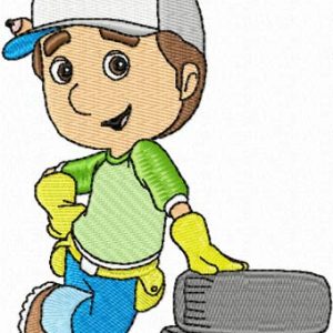 Handy Manny 5 embroidery design