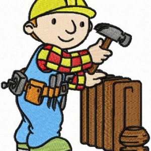 Bob the Builder plumber embroidery design
