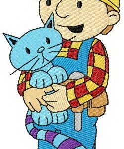 Bob and Pilchard embroidery design