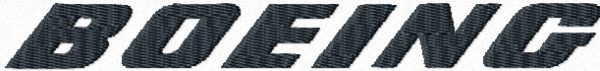 BOEING logo embroidery design