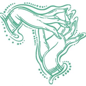 Boho hands 2 embroidery design